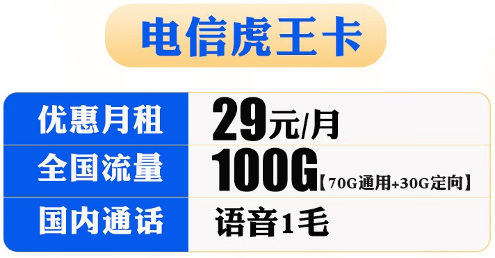 電信虎王卡怎么樣？電信虎王卡套餐詳情介紹