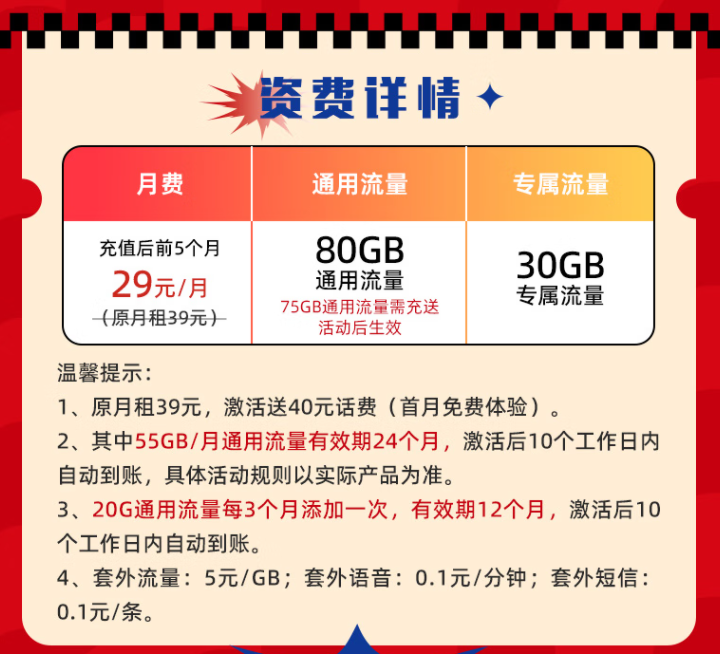 兔年換新卡！電信最新推出29元大流量卡月享110G全國流量首月免費(fèi)體驗(yàn)。