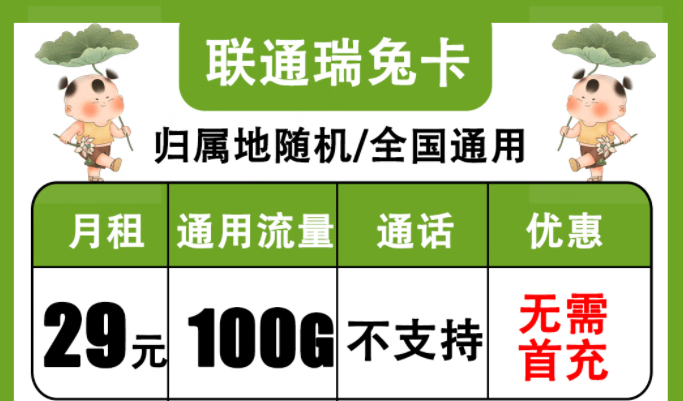 聯(lián)通純流量卡免費(fèi)申請(qǐng)|聯(lián)通瑞兔卡、金兔卡|流量卡網(wǎng)速不好？