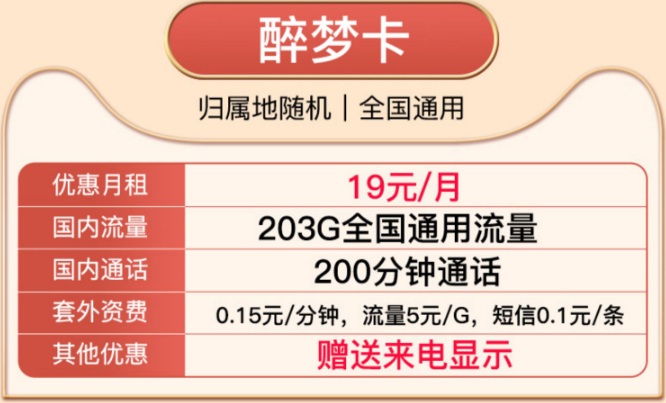 驚爆好卡！超大流量純通用|享"聯(lián)通醉夢卡、醉陽卡"豪華套餐