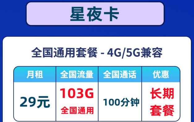 優(yōu)惠好卡推薦！聯(lián)通星夜卡全通用流量+聯(lián)通超炫卡可選號(hào)碼|包郵到家