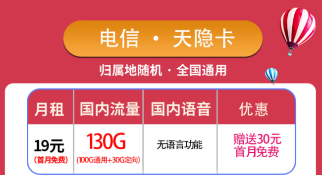 優(yōu)惠好卡傾情放送！純流量卡電信天隱卡+3個(gè)月0元用電信星?？?！包郵！